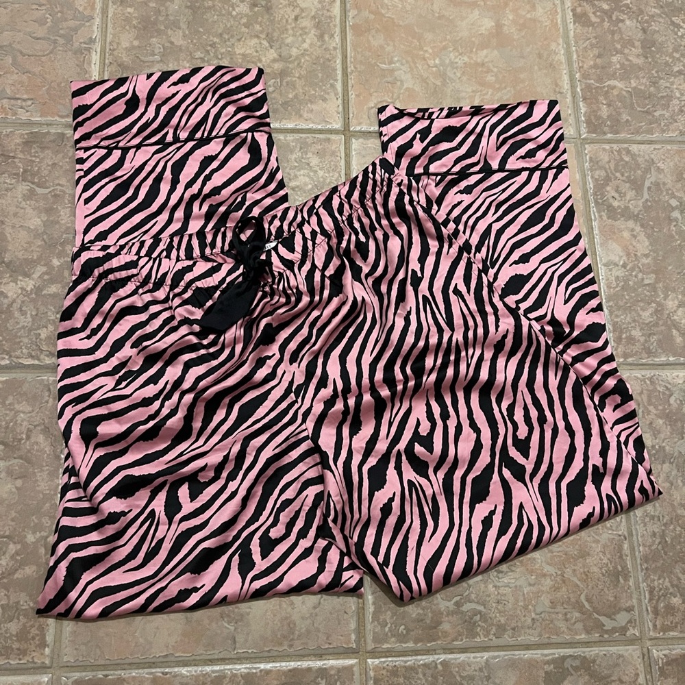 pink zebra victoria secret pj pants